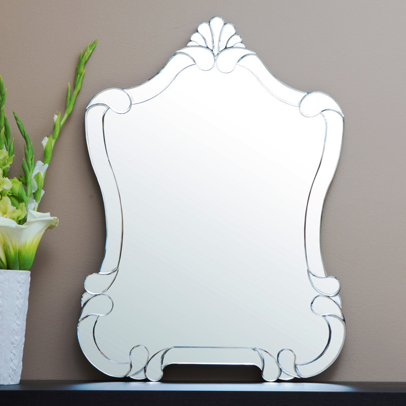Astoria Grand Irregular Silver Wall Mirror & Reviews Wayfair